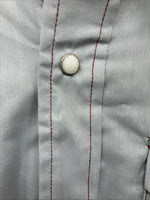 New Men’s Dee-Cee Gray Red Long Sleeve Pearl Snap 16 X 33 Large O-19