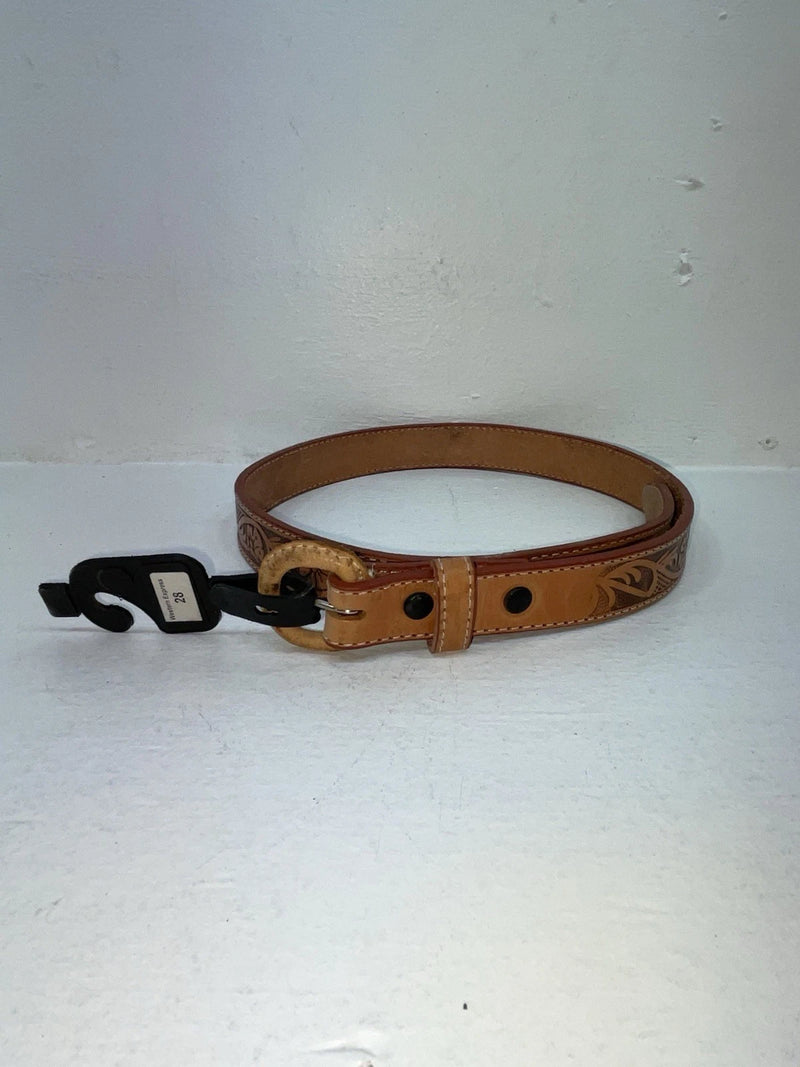 New Brown Genuine Leather Western Express Tooled 28” Belt Z-57