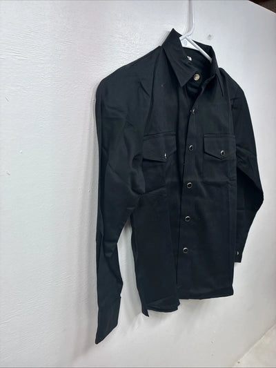 New Kids Western Express Black Long Sleeve Button Up Medium YY-89