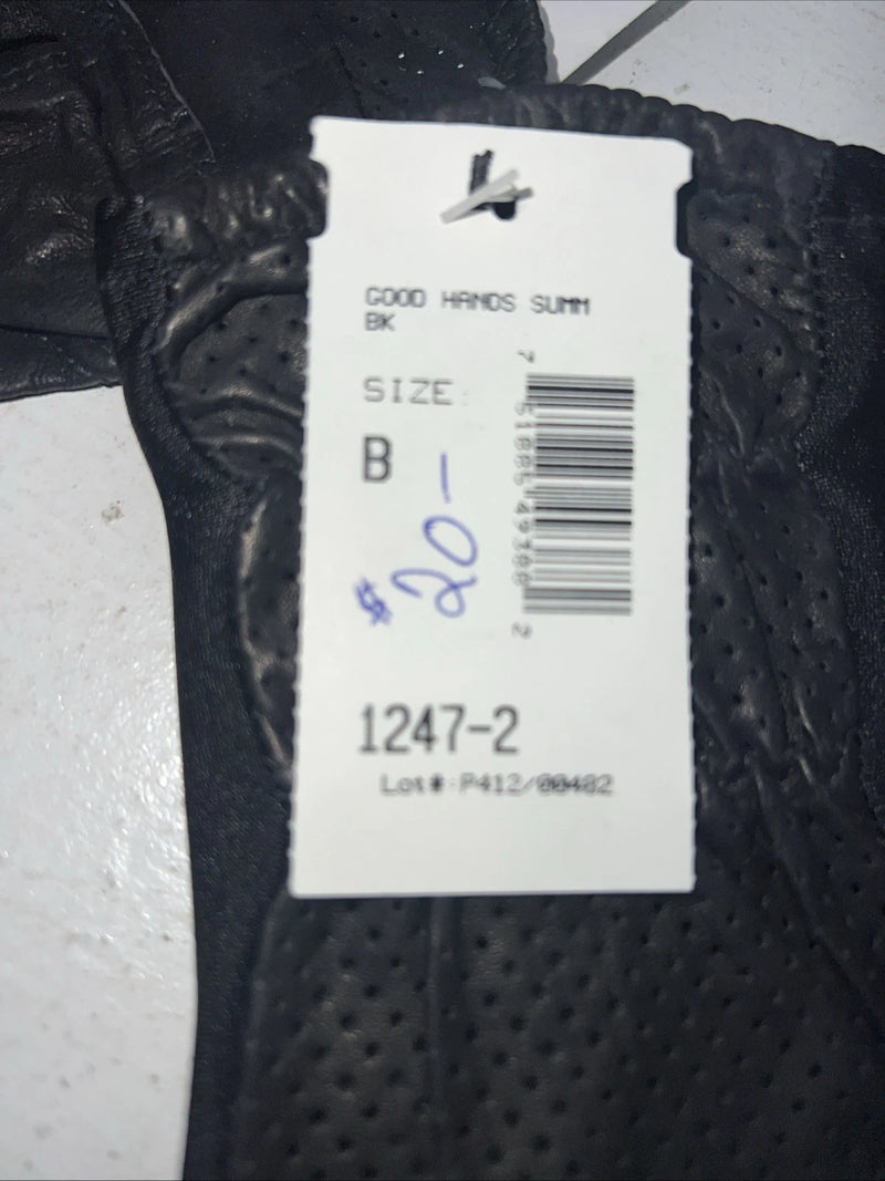 New Millers Black Leather Good Hands Riding Gloves #1247 Q-503