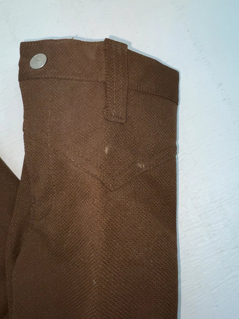 New Vintage Brown Polyester Pants #8450080 SS-102￼