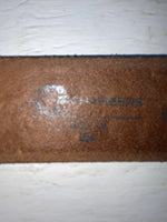 New Brown Genuine Leather Chambers Tooled 34” Belt #WS688 Z-112
