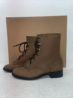 New Youth Brown Lace Up American West Cowboy Boots. 3121 3.5 3 1/2 D. 22-75