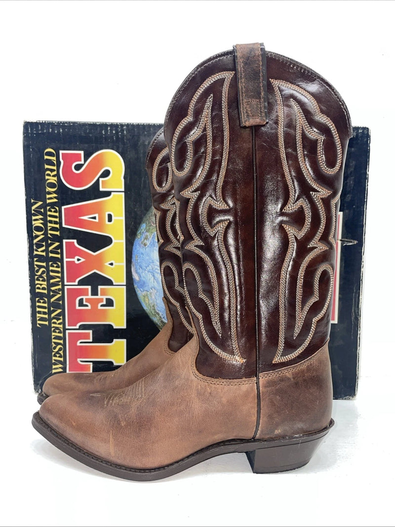 New Women’s Brown Texas Brand Cowboy Boots. 4731 8 M. 16-74