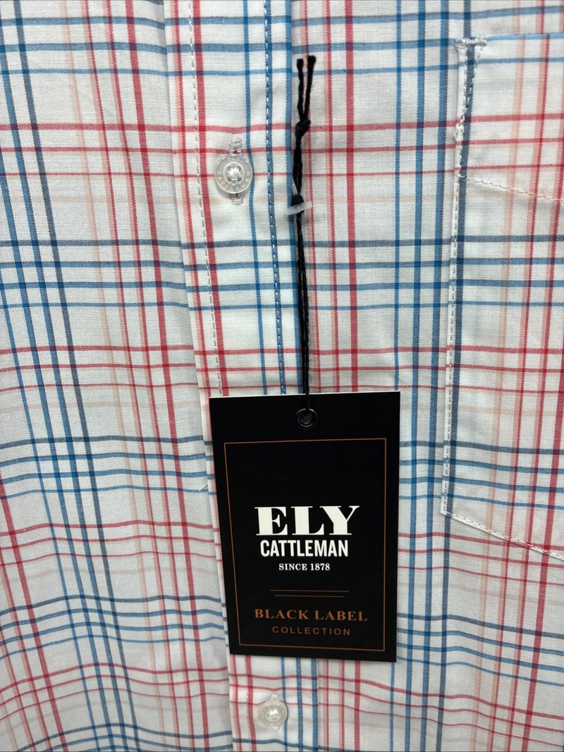 New Men’s ELY Cattleman Multicolor Stripe Long Sleeve Pearl Snap Large CC-20