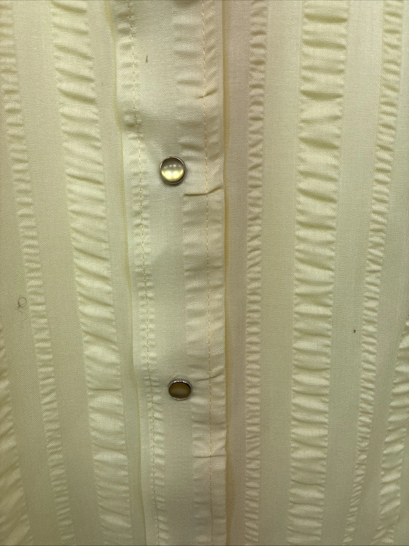 New Girls Panhandle Slim Yellow Long Sleeve Pearl Snap Size 8 DD-123