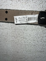 New Black Genuine Leather Blazin Roxx Cross Bling M Belt #N3510401 Z-1