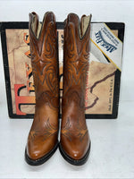 New Women’s Brown Texas Brand Cowboy Boots. L 144 7 M. 19-143