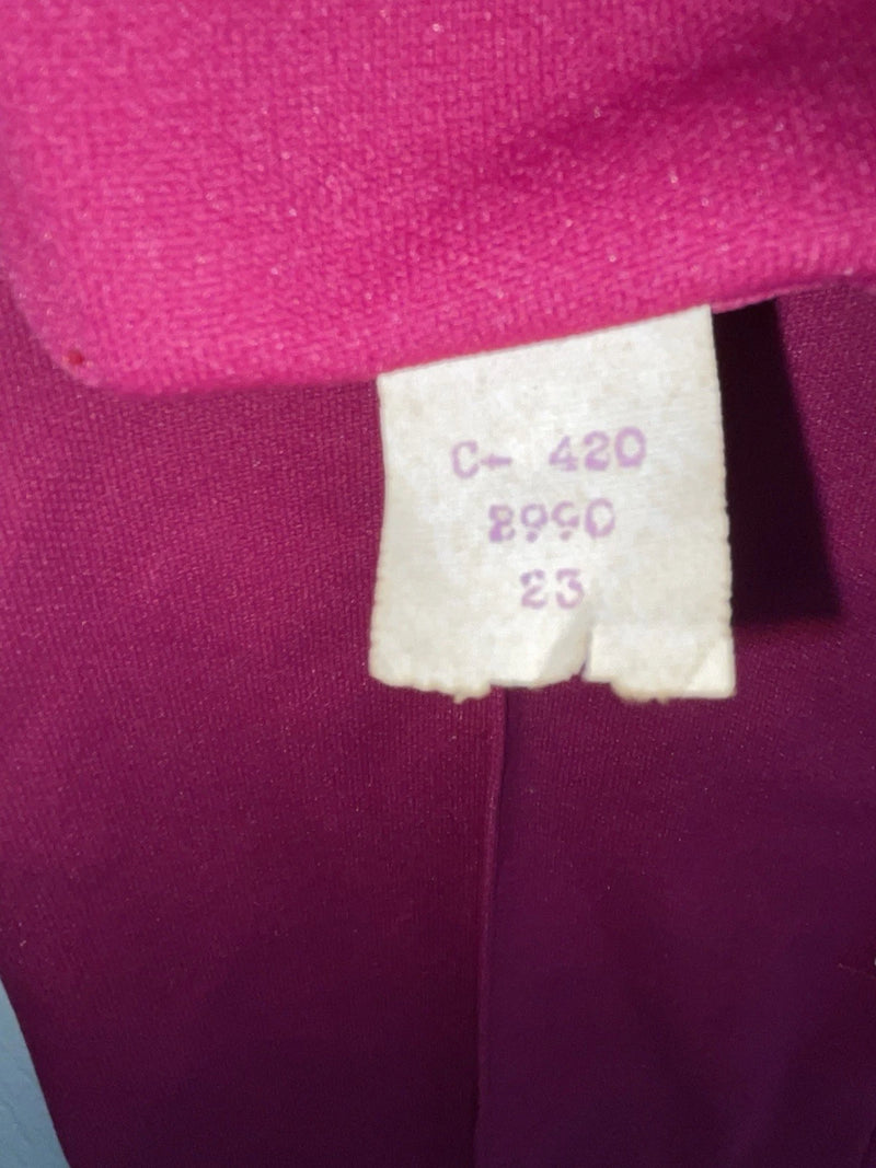 New Vintage Pink Prior Polyester Pants #8990 SS-83