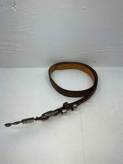 New Brown Genuine Leather Nocona Textured 34” Belt #182 JJ-22