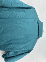 New Men’s ELY Cattleman Teal Short Sleeve Pearl Snap 16.5 Large X-67
