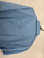 New Men’s ELY Cattleman Blue Western Short Sleeve Pearl Snap 18 2XL T-46