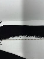 NOS Black Show Chaps With Fringe Adjustable Waist 41” N-21