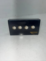 New Women’s Montana Silversmiths Gold/silver Button Covers-Filigree BN627 A-2