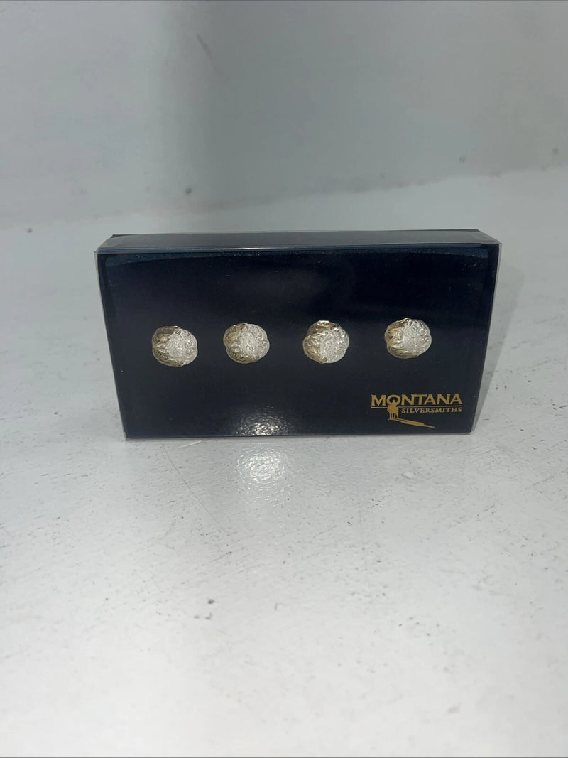 New Women’s Montana Silversmiths Gold/silver Button Covers-Filigree BN627 A-2