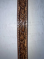 New Brown Genuine Leather Tooled 26” Belt #102 NN-63 