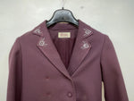 New Women’s Purple Cowboys Long Sleev Button Up Shirt S 3B-117