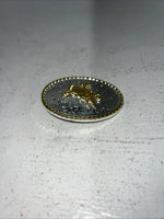 New Children’s Gold Silver Bull Rider Belt Buckle. F-14