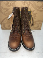 New Women’s Brown Lace Up Dan Post Cowboy Boots. 6.5 6 1/2 M. 19-52
