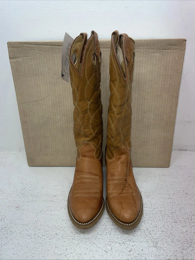 New Women’s Brown Texas Brand Cowboy Boots. 4544 5 M. 2-54