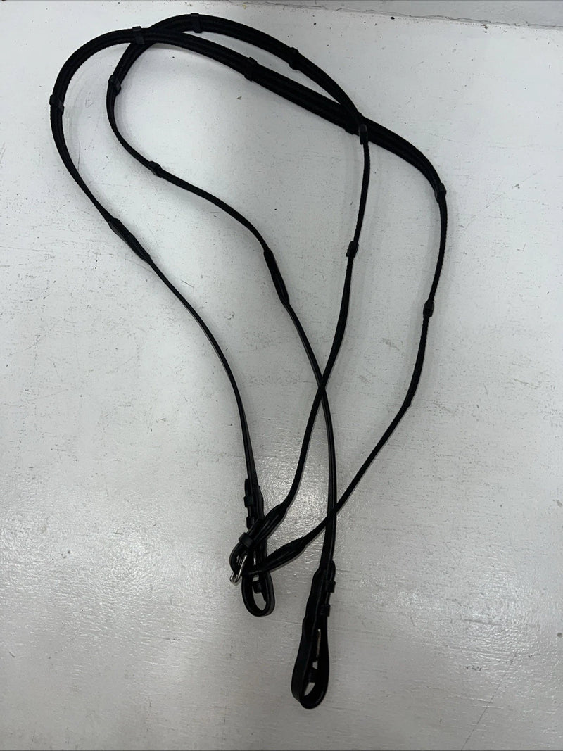 New Camelot Black Leather Oversize Dressage Bridle #160507 BB-44