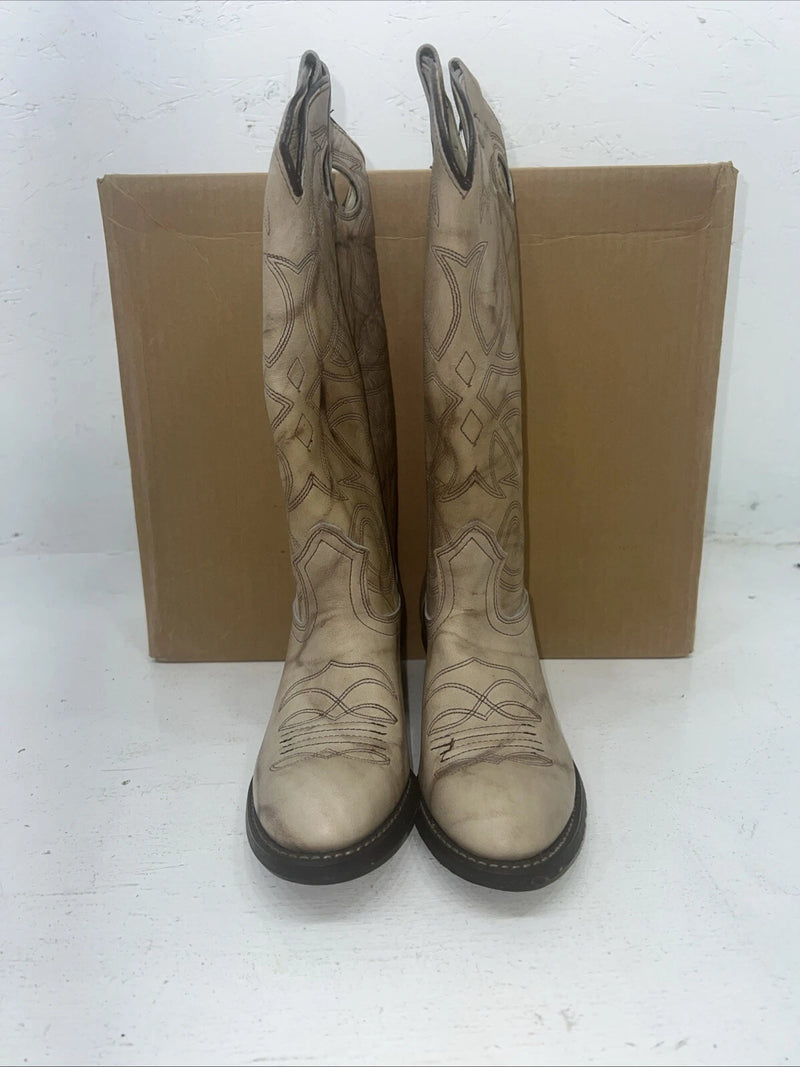 New Women’s Tan Texas Brand Cowboy Boots. L 199 5.5 5 1/2 M. 20-113