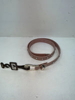 New Pink Genuine Leather Nocona Silver Bling 36” Belt #N1344999 Z-87