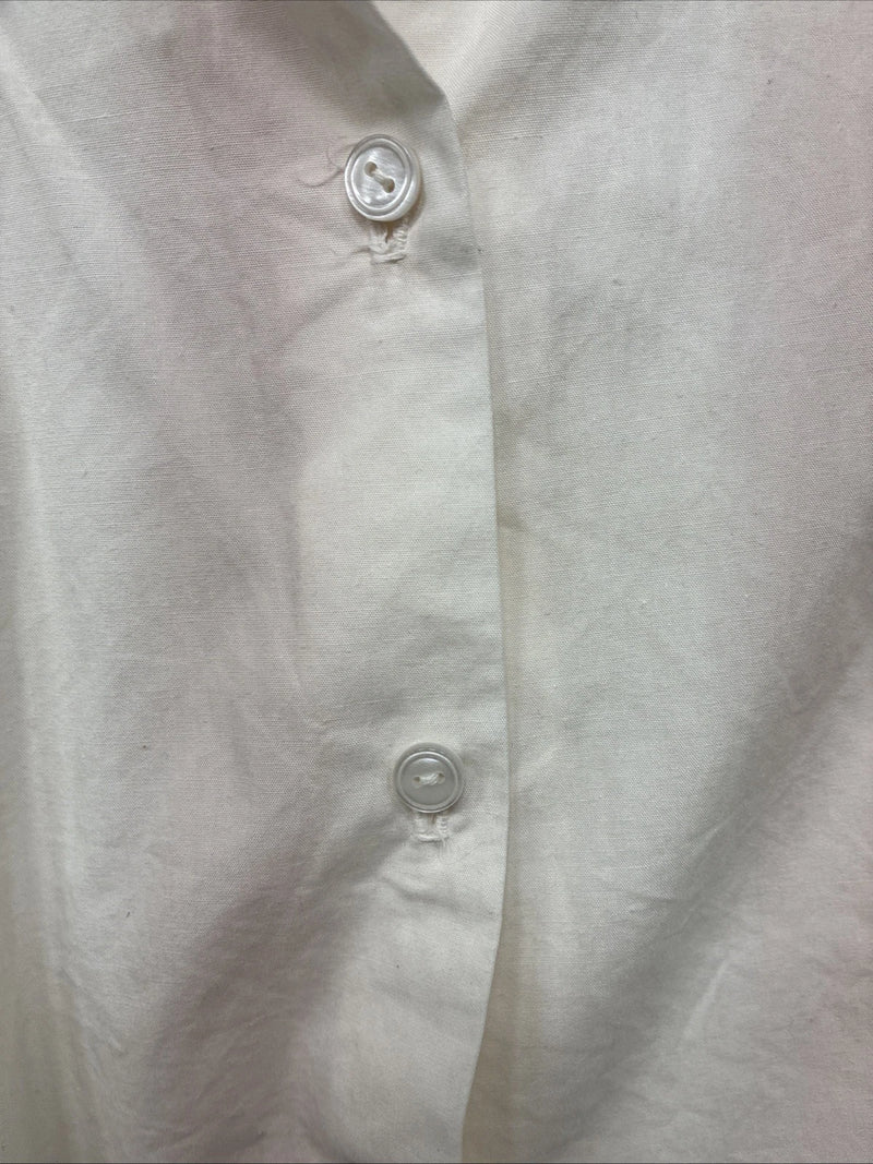 New Women’s Christine White Long Sleeve Button Up Size 8 YY-6