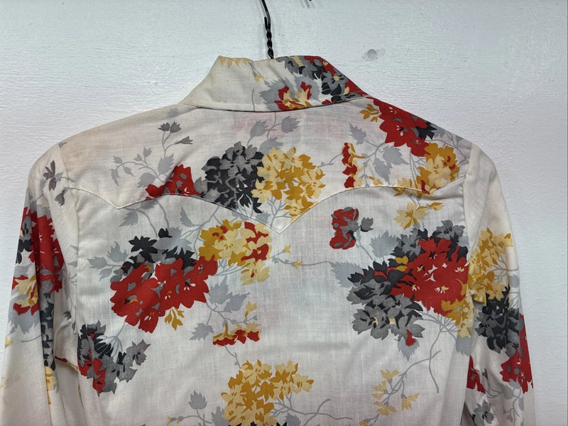 New Women’s Dickson Jenkins Floral Long Sleeve Pearl Snap Size 30 KK-3