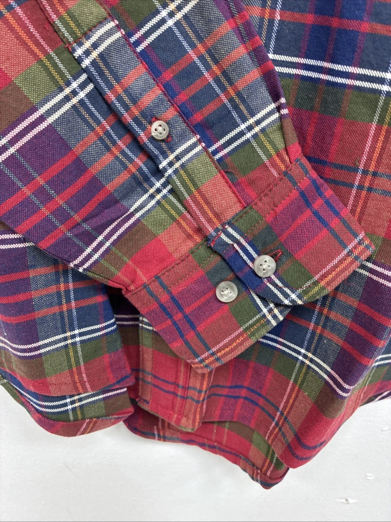 New Boys Twenty X Red Plaid Long Sleeve Pearl Snap XL DD-91