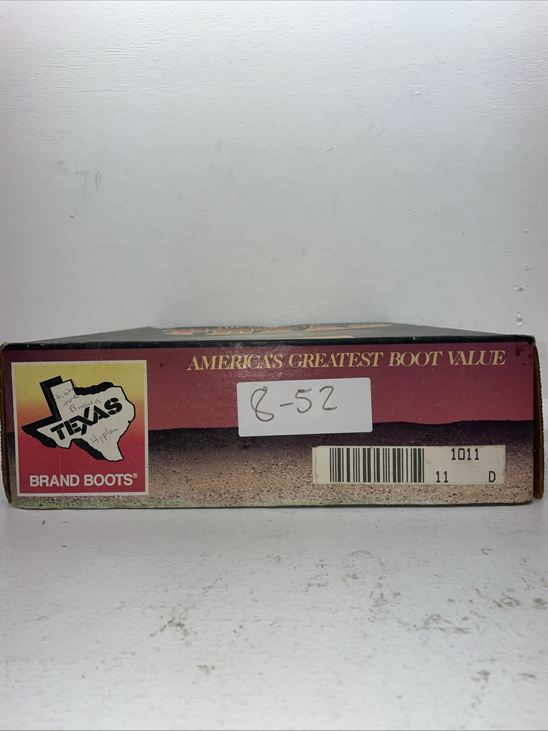 New Men’s Brown Texas Brand Cowboy Boots. 1011 11 D. 8-52