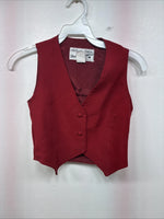 New Kids Dickson Jenkins Red Vest Button Up Size 8 Girls TT-53