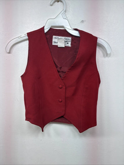 New Kids Dickson Jenkins Red Vest Button Up Size 8 Girls TT-53