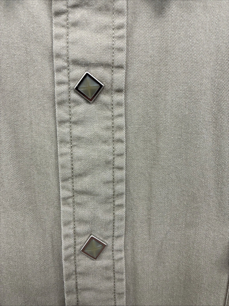New Men’s White Horse Siege Color Long Sleeve Pearl Snap 2XL H-52