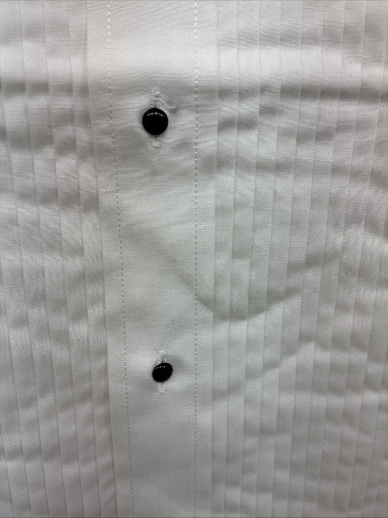 New Classix White Long Sleeve Button Up English Shirt 20-20.5 4XL X-101