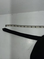 New Black Tough 1 Show Chaps With Fringe Adjustable Waist 43” Small N-42