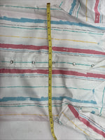 New Women’s H Bar C Multicolor Stripe Long Sleeve Pearl Snap Size 36 II-22