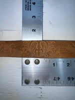 New Brown Genuine Leather Chambers Tooled 28” Belt #WY544 JJ-105