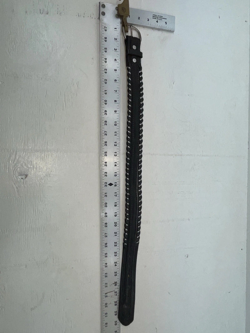 New Black Genuine Leather Tex Tan Weaved 24” Belt #76326