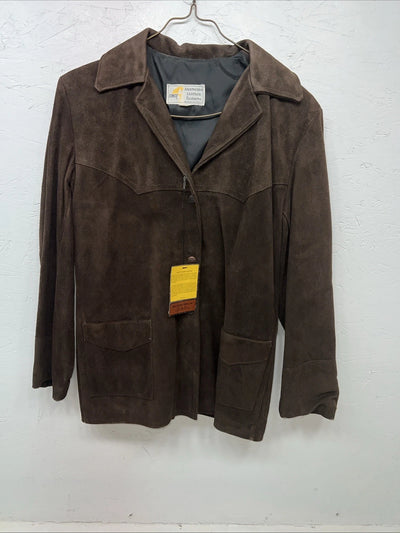 New Women’s Brown Leather SIMCO Jacket 14 #6121 HH-603