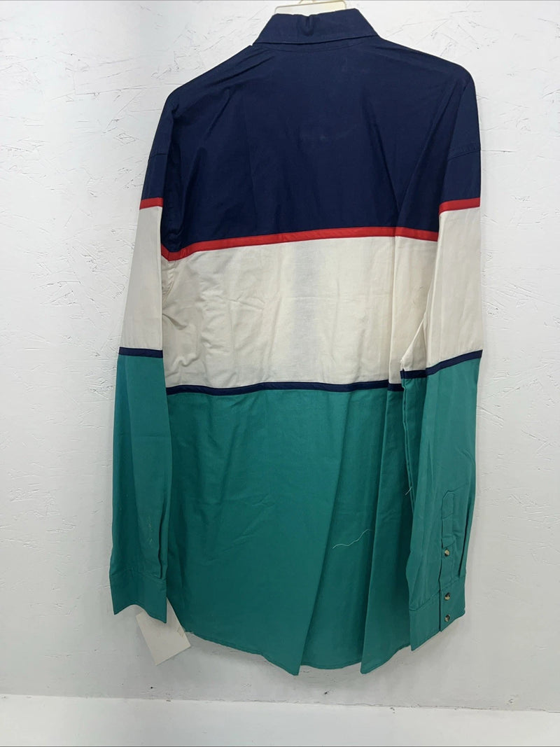 New Men’s Multicolor The San Angelo Collection Button Up Shirt. XXL G-69