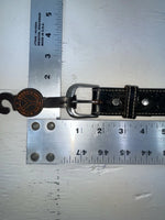 New Black Genuine Leather Circle Y Tooled 18” Belt #8022 NN-64