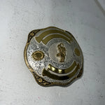 New Women’s Award Design Gold Silver Bull Rider Belt Buckle. L511878 A-135