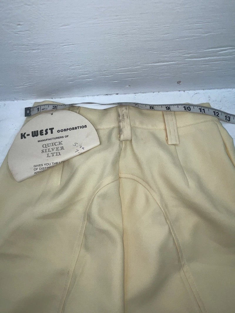 New Vintage Yellow Quicksilver Polyester Pants #2662 3A-74