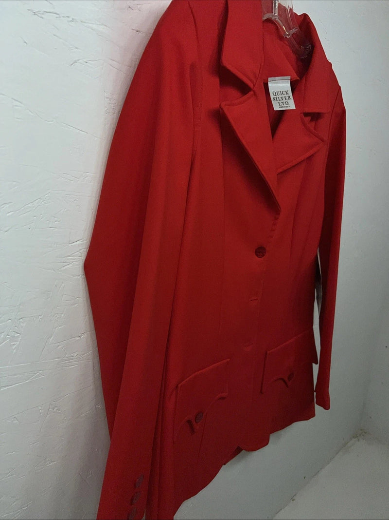 New Women’s Red Quick Silver LTD Long Sleeve Suit 7 #2652 WW-4