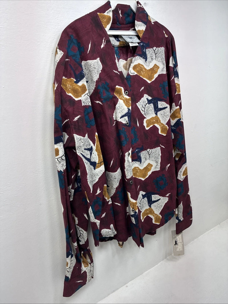 New Women’s Cowboy Threads Multicolor Long Sleeve Button Up XL II-45