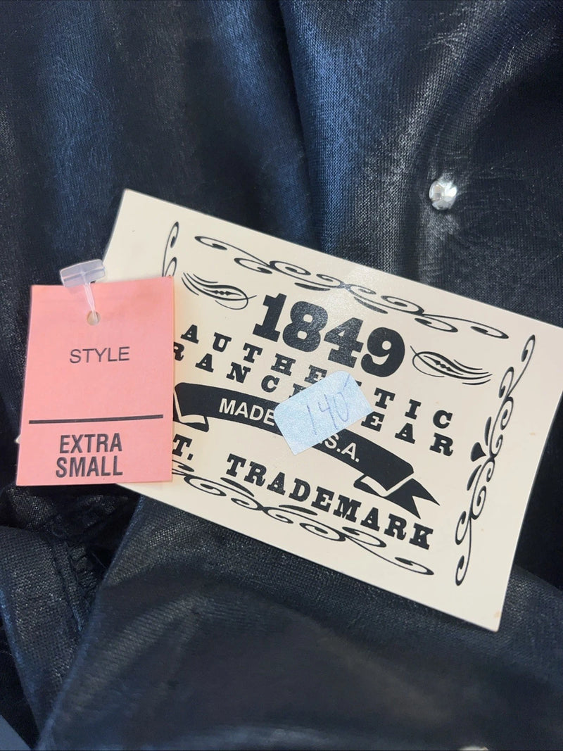 New Women’s Black 1849 Authentic Ranchwear Western Show Jacket XS UU-60