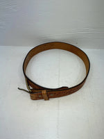 New Brown Genuine Leather Perkies Tooled 30” Belt #8601 JJ-138