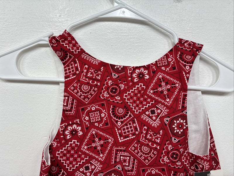 New Kids Kiddie Korral Red Western Design Sleeveless Vest Size Medium YY-33