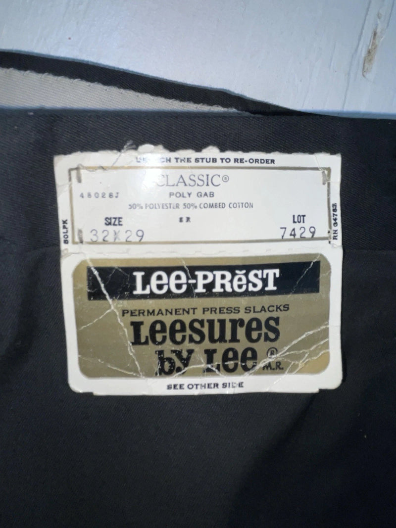 New Vintage Back Lee Polyester Pants #7429 OO-37